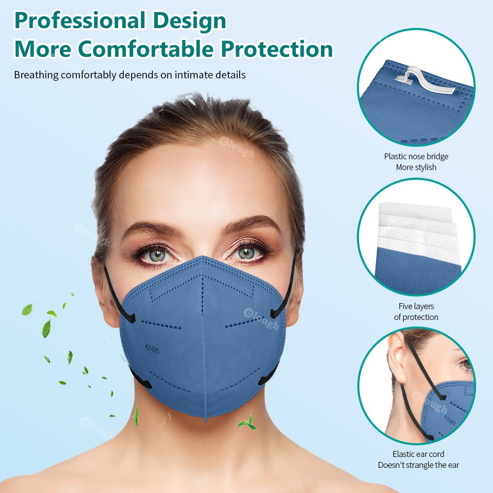 Kn95 Masks for Adults Kn95 Mascarilla FPP2 homology ada Colores FFP2 Mascarillas 5 Layers Kn95 Security Face Mask Mouth Mask ffp2fan