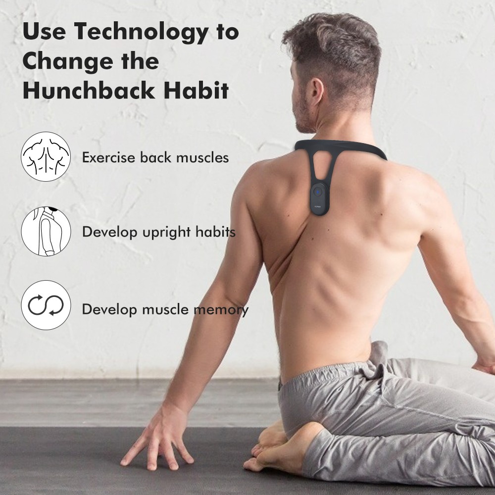 HIIP Intelligent Posture Correction Device Smart Posture Correction Reminder Wearing Back Posture Training Corrector for Adults