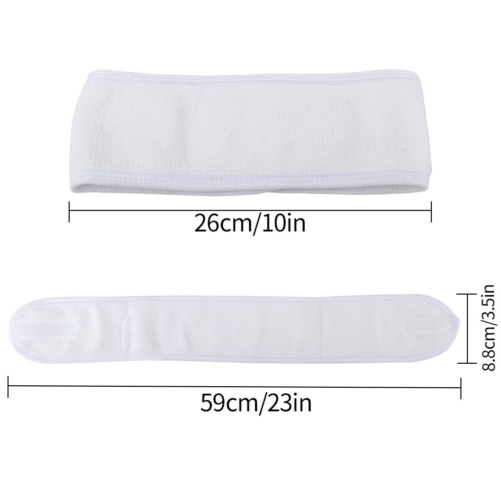 1/2/5/10/20pcs Eyelashes Extension Spa Face Headband Make Up Wrap Head Terry Cloth Hairband Stretch Towel With Magic Tape