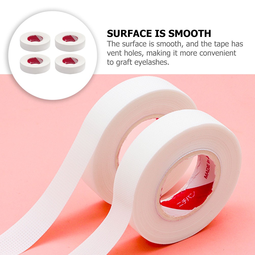 6/8 Rolls 4.5/9M Creative Lash Extension Tape Professional Eyelashes Grafting Buffer Breathable Tape White Eyelash Paper Patche