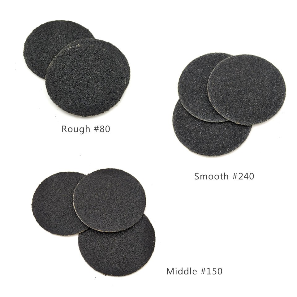 HYTOOS - replaceable sandpaper with 25mm disc, 100pcs, foot salon accessories