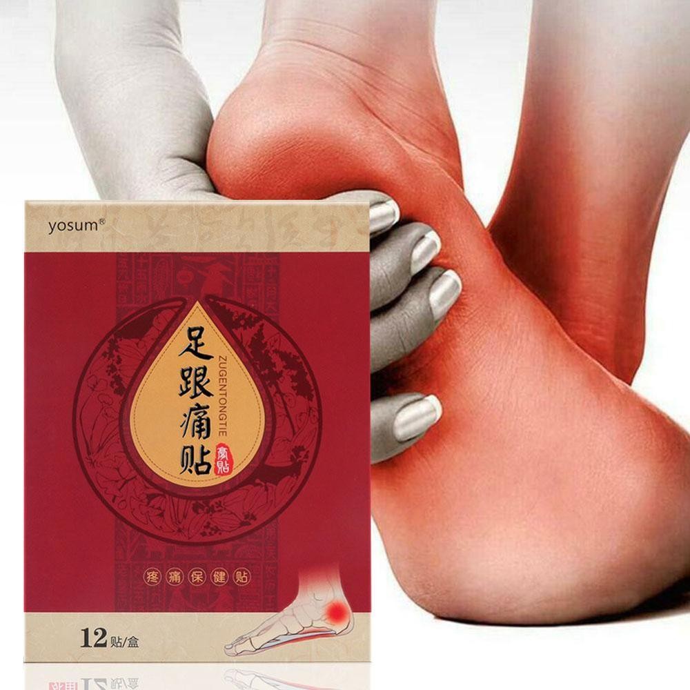 12pcs/set Heel Spur Pain Relief Patch Foot Care Tool Rapid Care Heel Pain Herbal Therapy Spur Plaster Relief Foot Patch L9S6