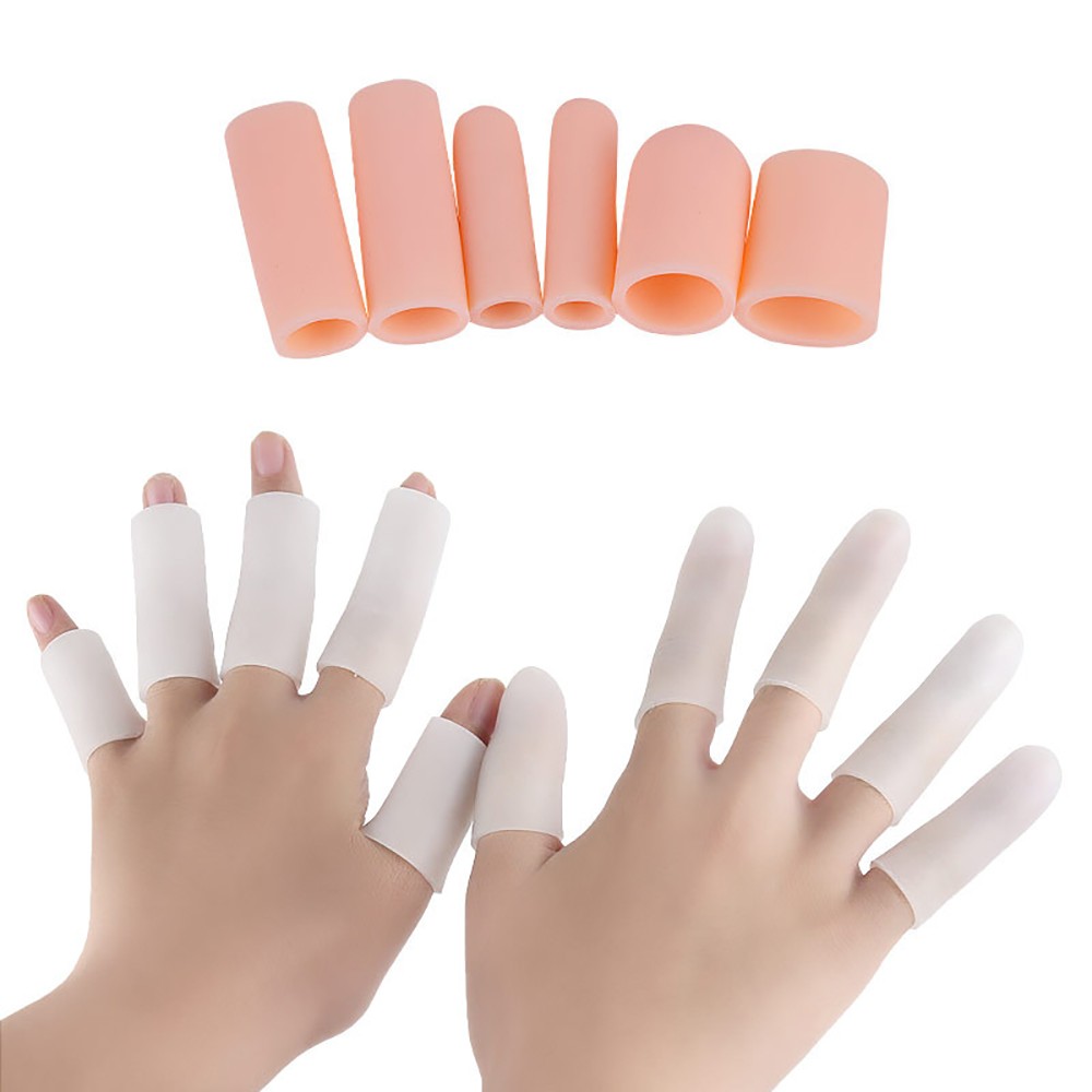 5pcs Silicone Finger Protector Toes Separator Bunion Corrector Soft Gel Straightener Toes Protective Devices Foot Care Tool