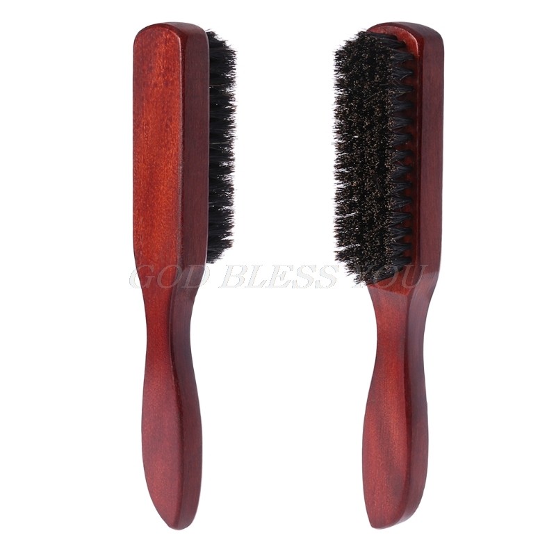 Wood Handle Hair Brush Bristle Beard Brush Comb Styling Detangling Straightening Drop Shipping