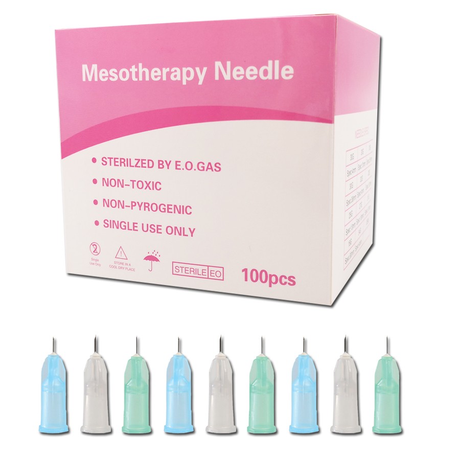 50pcs disposable painless hypodermic micro needles 30g*4mm ultra fine needle korean beauty injection mesotherapy needles