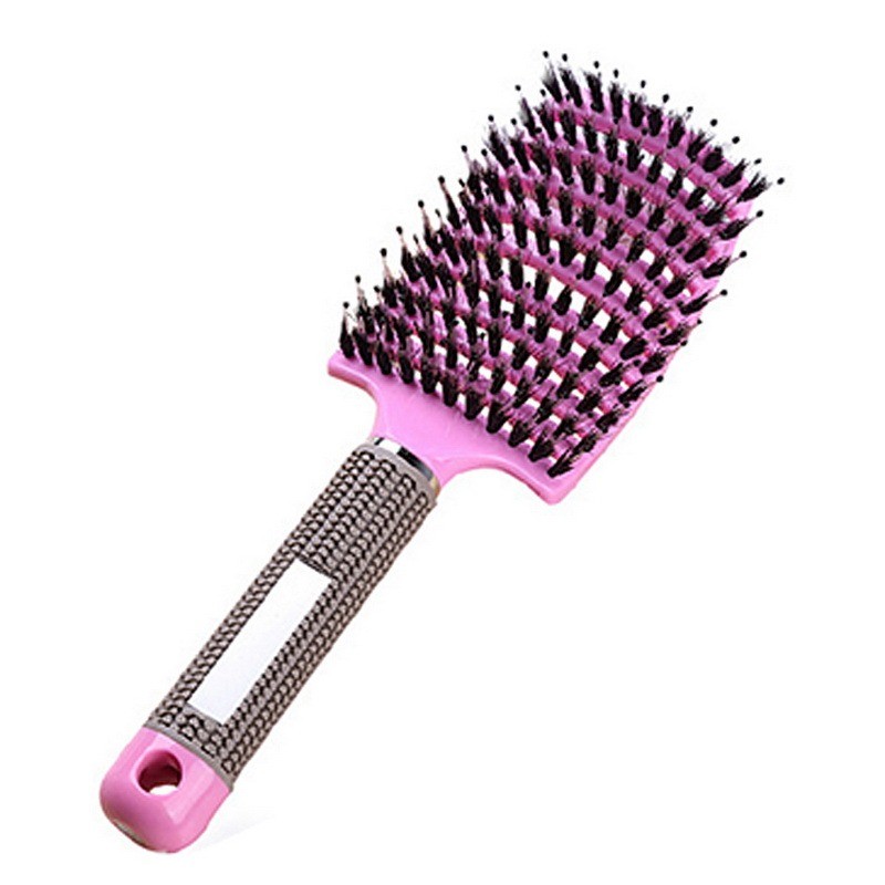 Hair Brush Scalp Massage Comb Bristle & Nylon Hair Brush Women Wet Curly Detangling Styling Tools for Salon Barber Hair Styling Brush