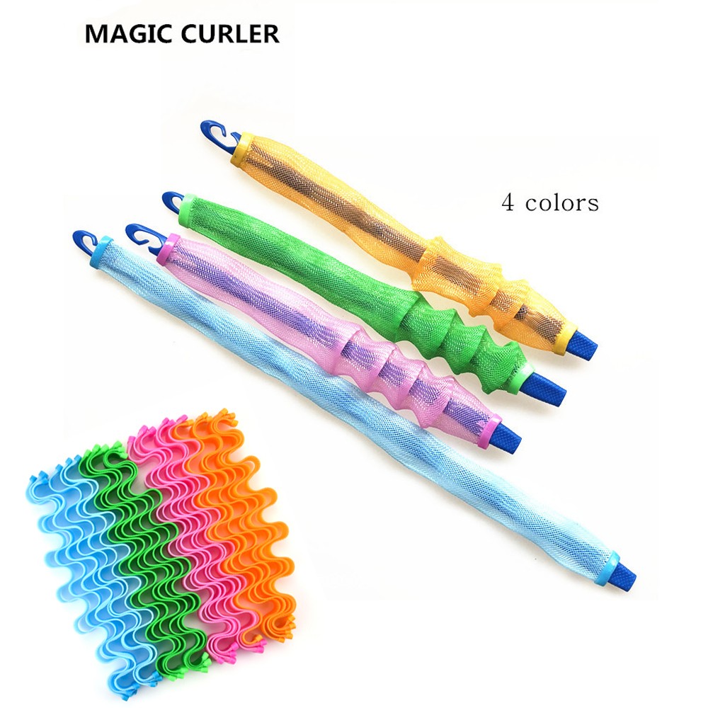 Harmless Soft Hair Rollers Without Heat DIY Magic Wave Curls Hair Rollers Hair Accessories Curling Perm Bar Without Heat For Hair Tools