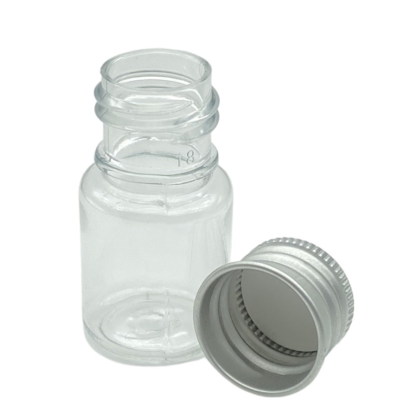 50pcs 5ml Plastic Bottles Jar With Aluminum Lid Tobacco Herb Storage Box Cigarette Smoking Box Kitchen Accessories Jars