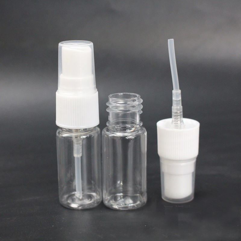 100pcs Clear Plastic Empty Spray Bottle 10ml/20ml/30ml/50ml/60ml/100ml Refillable Vial