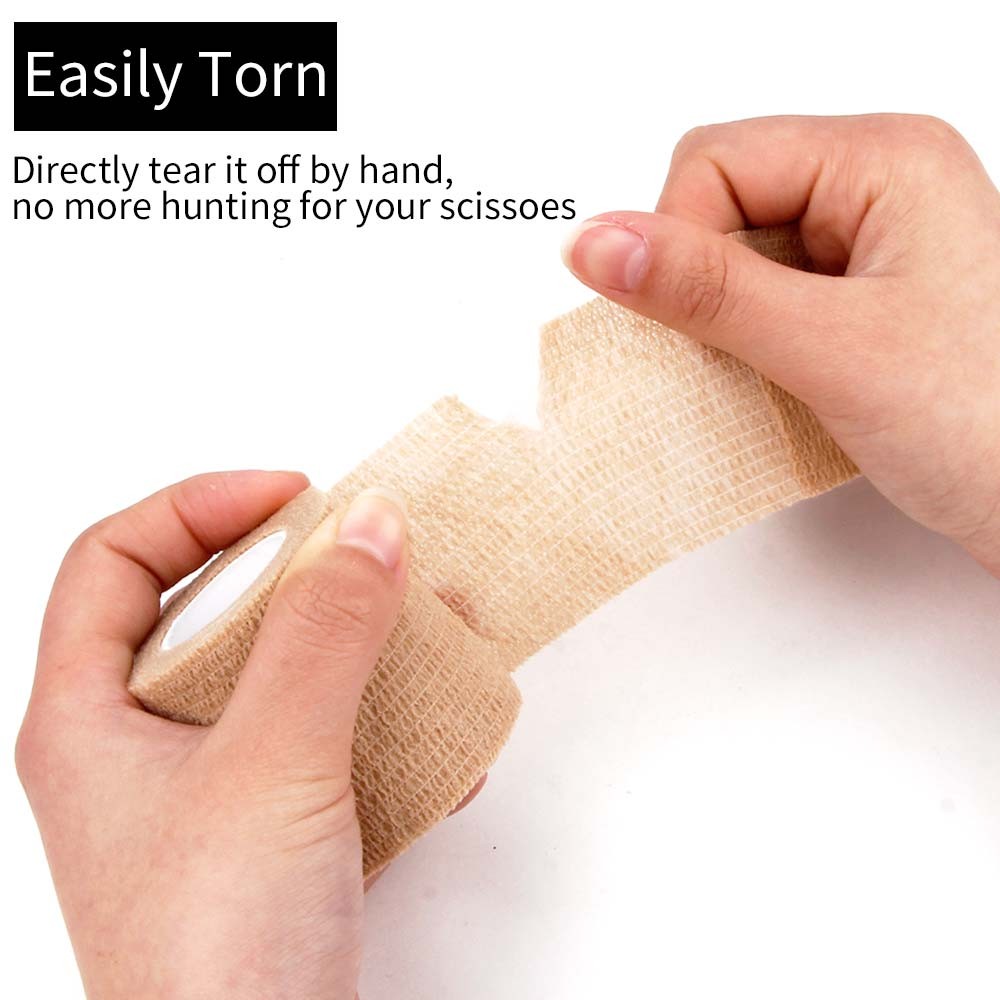 1/6/10/20pcs Disposable Tattoo Bandage Self Adhesive Elastic Bandage Handle With Tube Tighten Permanent Makeup Accessories