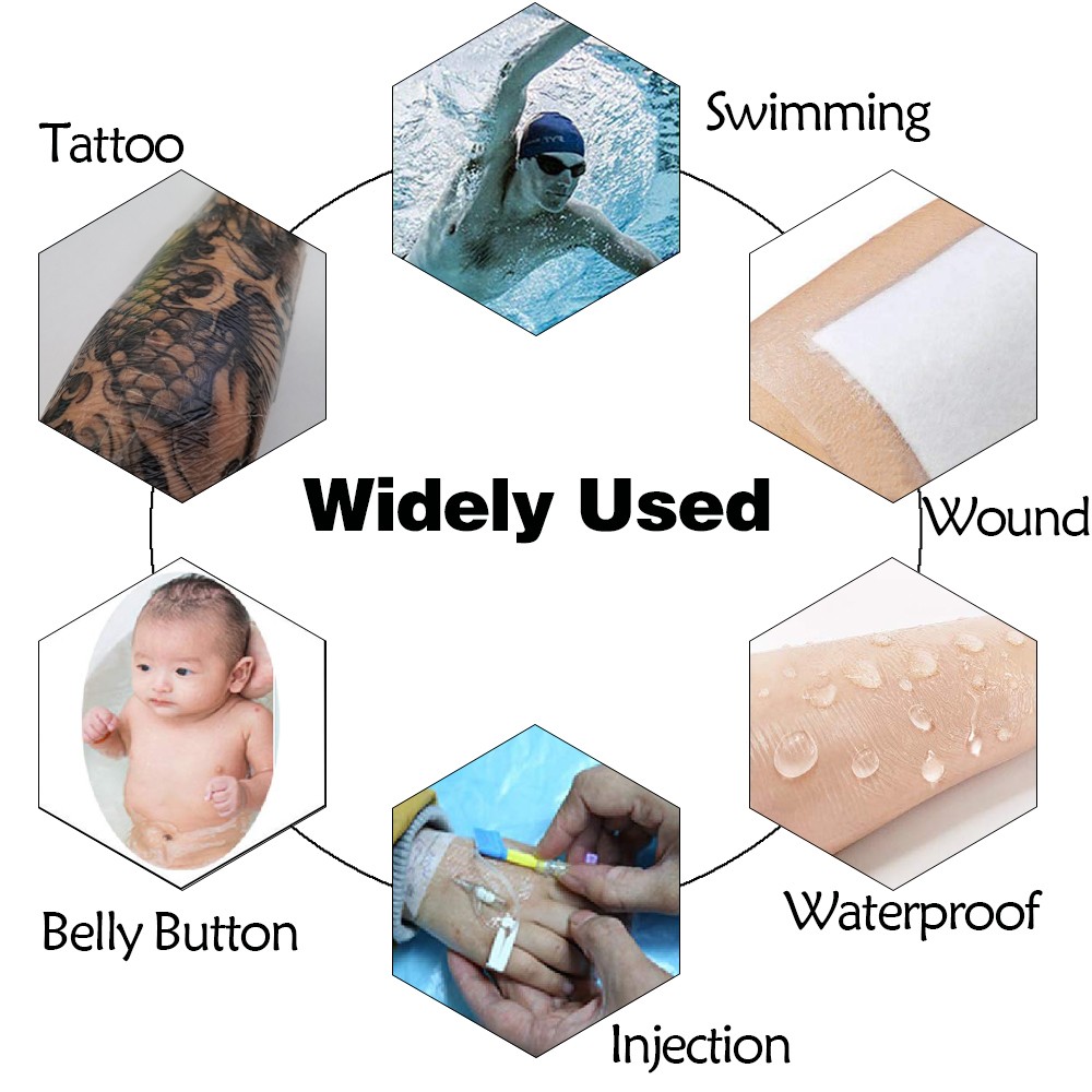 Waterproof Tattoo Film Adhesive Bandages 10m Roll Microblading Breathable Clear Wrap Aftercare Protective Tattoo Accessories