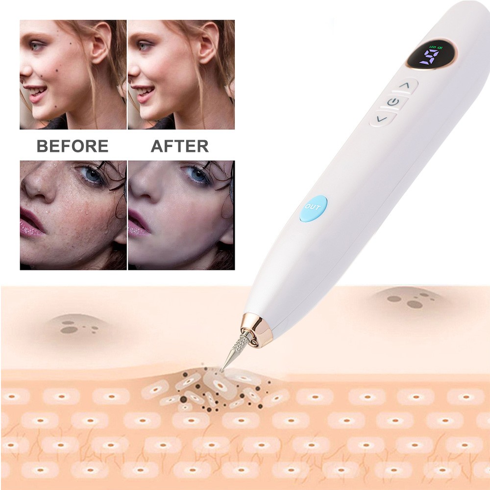 LCD Mole Freckle Removal Pen Wart Removal Spot Plasma Pen Tattoo Black Point Remover Face Body Clean Beauty Skin Care Tool