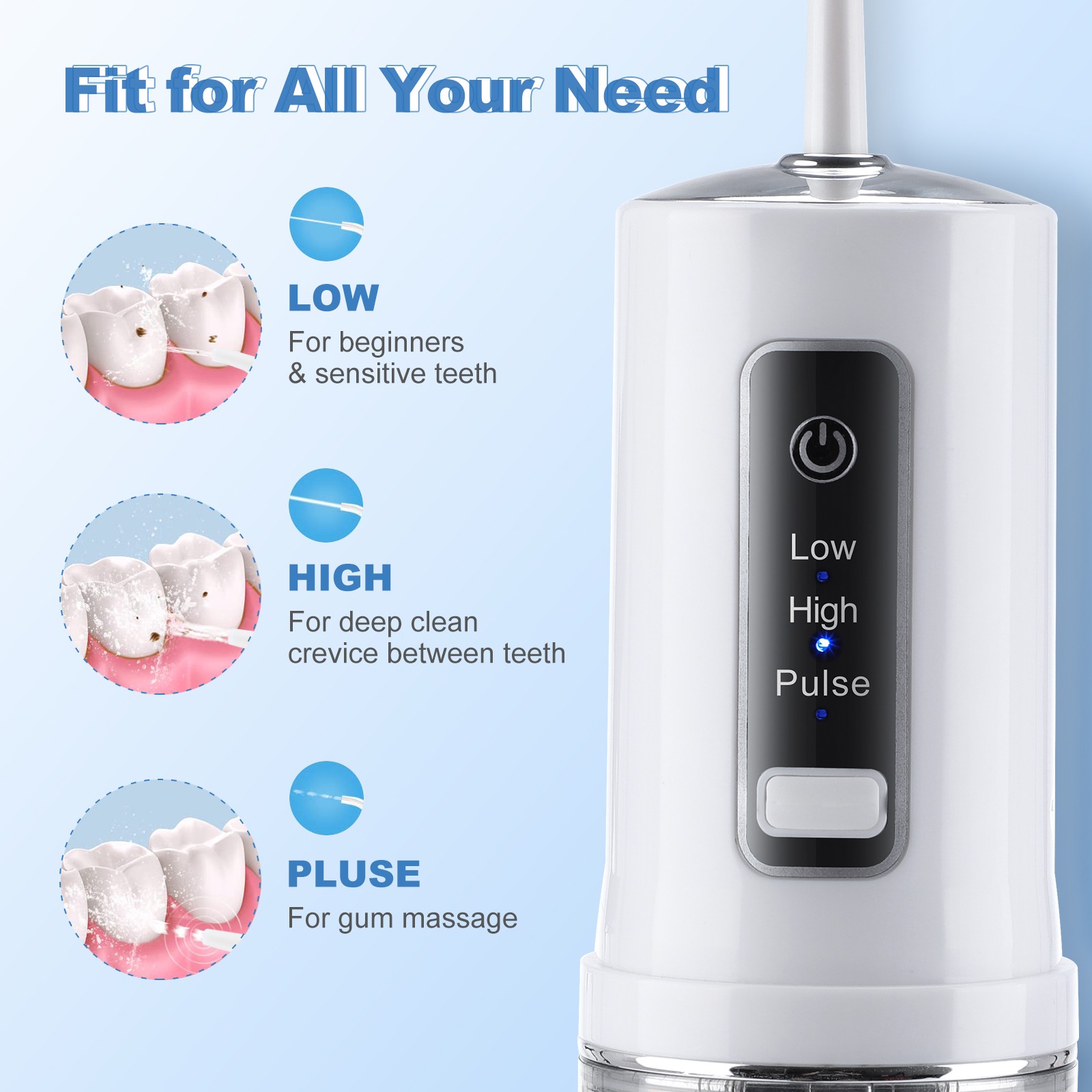 Water Pick Oral Washer Oral Irrigator Dental Water Jet Silkworm For Teeth Cleaning Teeth Whitening Cleaner Portable Waterproof