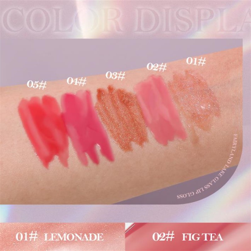 Derol Ginger Mint Matte Lip Glaze Plump and Moisturizing Lip Colored Lipgloss Liquid Lasting Underwater Light Transparent Lip Gloss