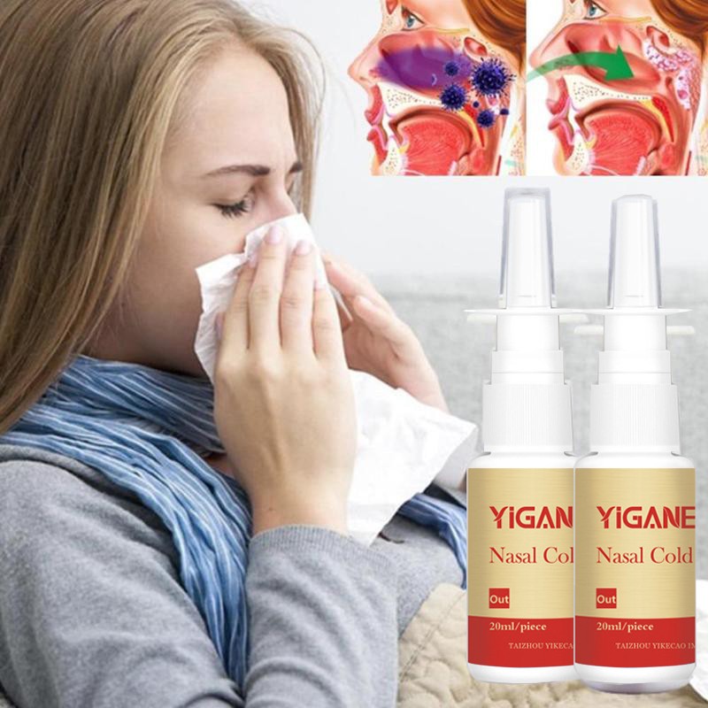 Natural Herbal Medical Nasal Spray Cure Rhinitis Sinus Nasal Spray Make Your Nose More Comfortable Good Effect