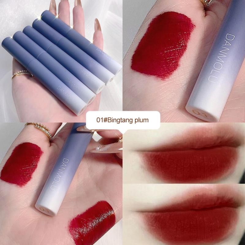 5 sticks set lip gloss lasting matte velvet non-fading lipstick waterproof lip tint korean cosmetics makeup lip gloss female lips