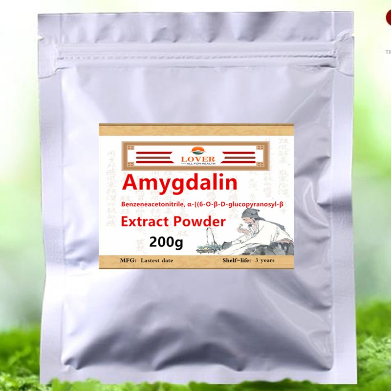 Amygdalin Extract Powder, Benzenecitonitrile, α-[(6-o-β-d-beta-glycuranosyl-beta, bitter apricot kernel, amygdalin laetrile, bitter almond