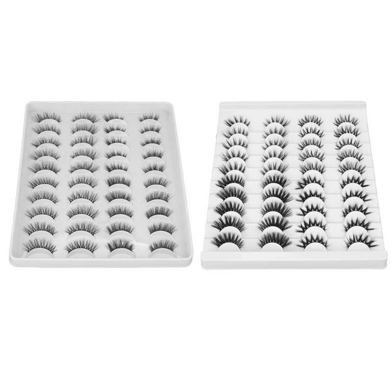 3D False Eyelashes Fluffy Handmade False Eyelashes Enlarge Comfortable Eyes For Dating Party Makeup