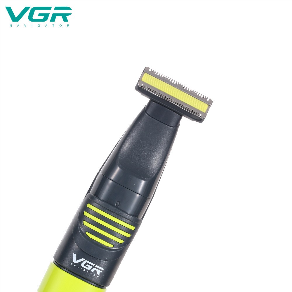 VGR Professional Face Body Hair Trimmer for Men Beard Trimmer Stubble Hair Clipper Nose Mustache Rechargeable Electric Shaver