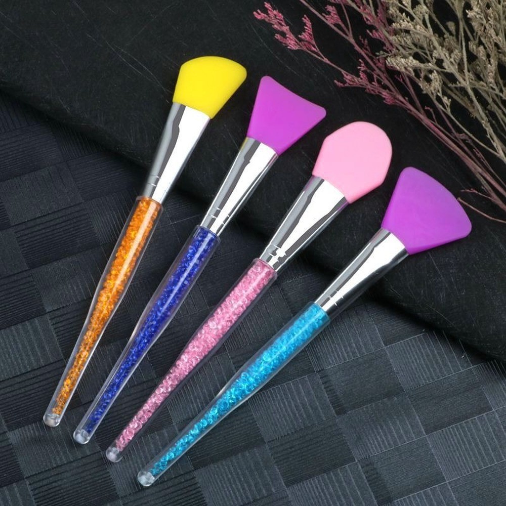 Soft Head Facial Mask Brush Silicone Makeup Brush Silicone Gel Makeup Brush DIY Beauty Tools Professional Makeup Brushes