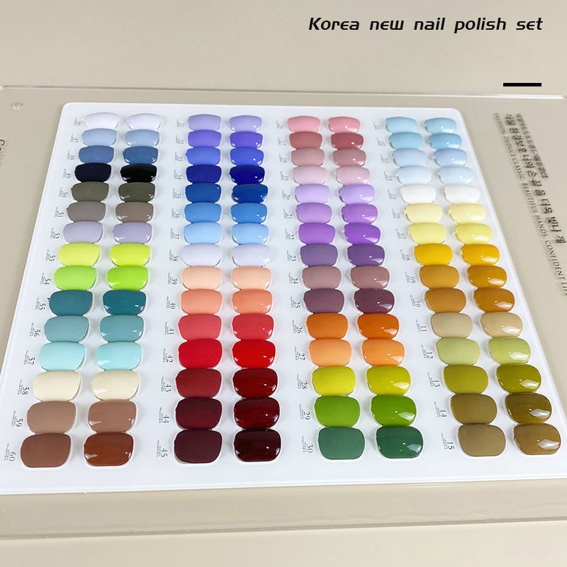 New 60 Fashion 15ml Gel Nail Kit Enamel Varnish Nail Color Set for Nail Art Design Various Bottles Nail Gel Learner Set