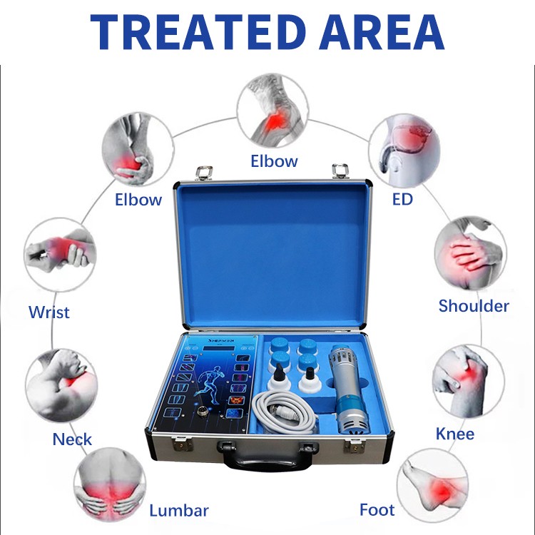 New Touch Screen Shockwave Therapy Device With 7 Heads ED Therapy Pain Relief Lattice Ballistic Shock Wave Physiotherapy Tool