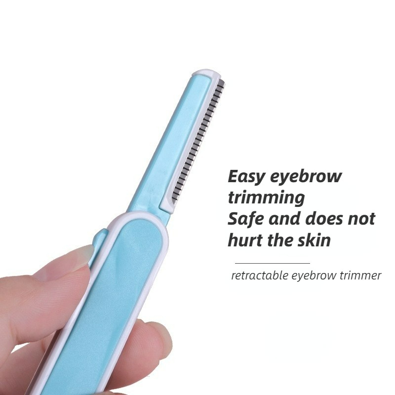 1pc Retractable Eyebrow Trimmer Shaver Professional Face Shaping Knife Razor Women Beauty Makeup Tools