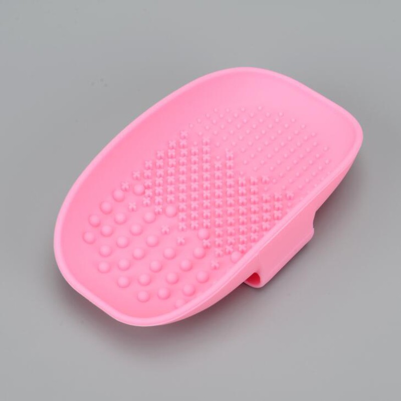 1pc Silicone Makeup Brush Cleaning Mat Cosmetic Brush Cleaner Palette Scrub Professional Makeup Brush Washing Pad Tools