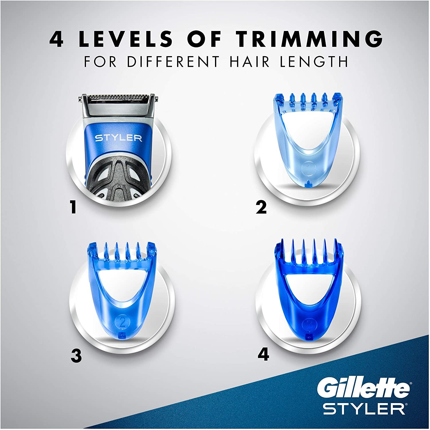 Gillette ProGlide Styler 1up Shaving Edge Shaver 4 Trimming Levels