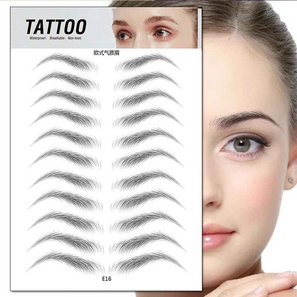 O.TW O.O 3D Simulation Eyebrow Stickers Waterproof Like Eyebrow Hair Makeup Easy to Wear Long Lasting Natural Eyebrows Tattoo Sticker