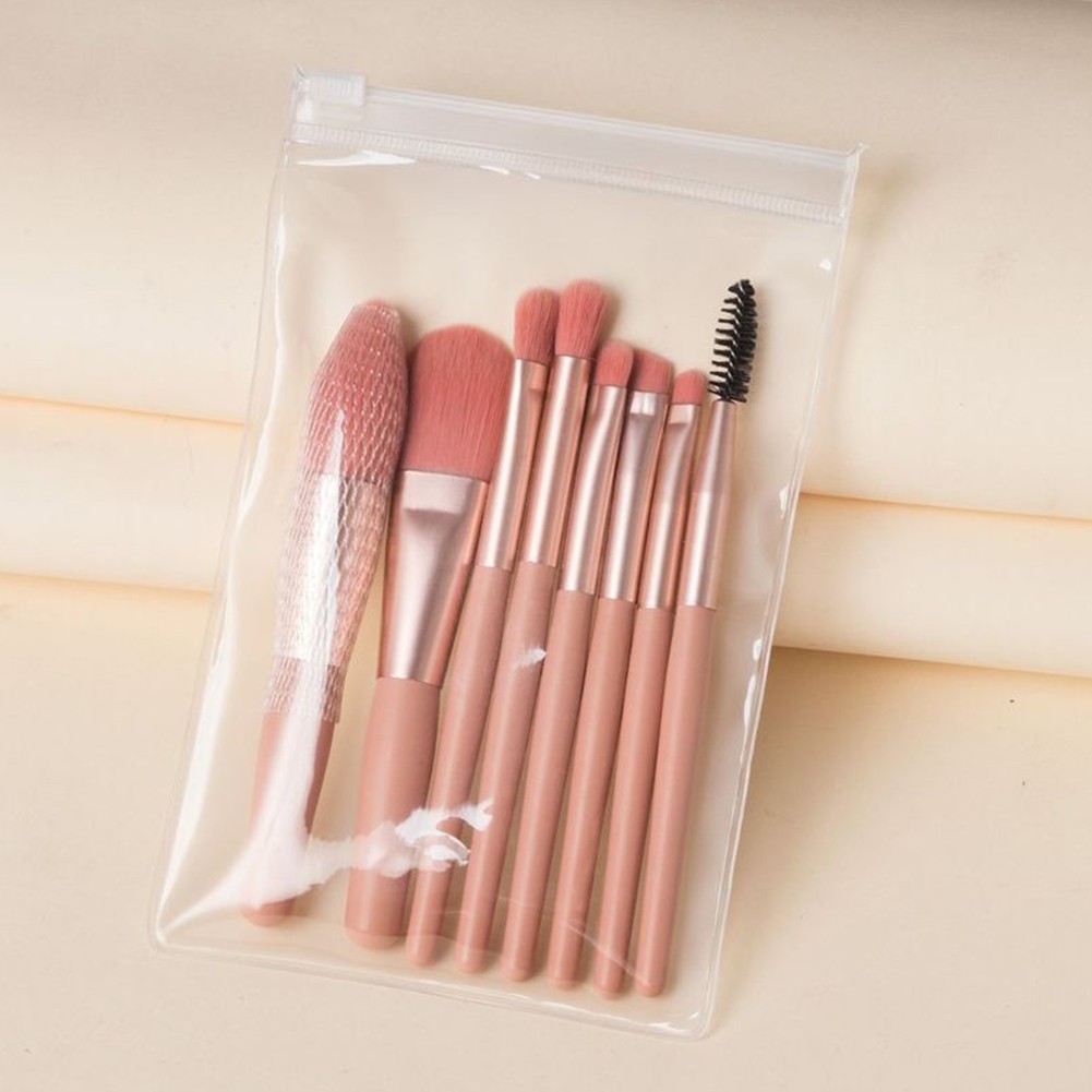 8pcs Mini Makeup Brush Tool Set Face Beauty Cosmetic Brush for Beginner Eyelashes Lip Concealer Blush Makeup Brushes Set
