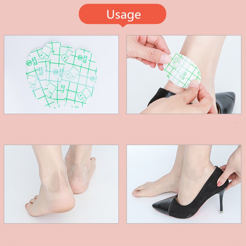 Heel Protector Foot Care Sticker Invisible Waterproof Patch Anti Friction Foot Care Tool 30 Pieces