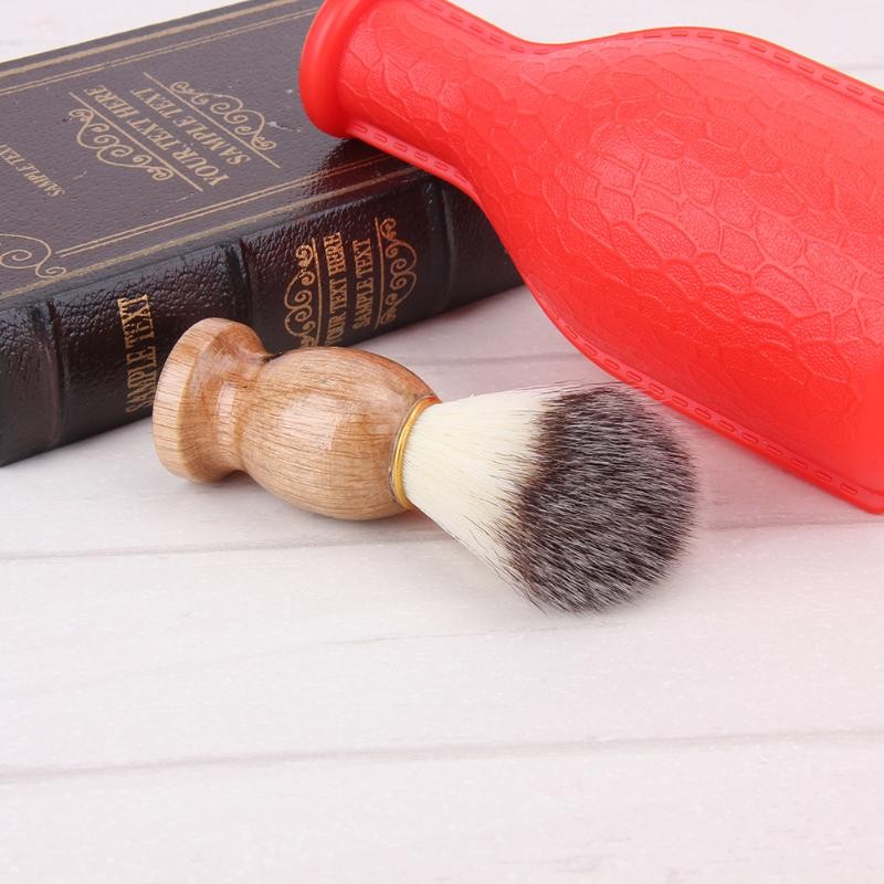 Men Shaving Beard Brush Badger Hair Razor Wooden Handle Face Cleaning Appliance High Quality Pro Salon Tool Safety Shaving Brush