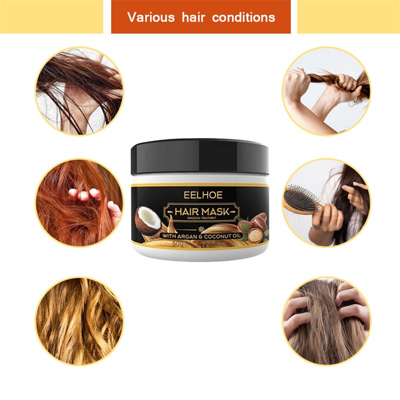 50g Oil Head Styling Fluffy Hair Care Essential Oil Curly Hair Styling Nourishing Hair Care Elastin Nourishing Cream