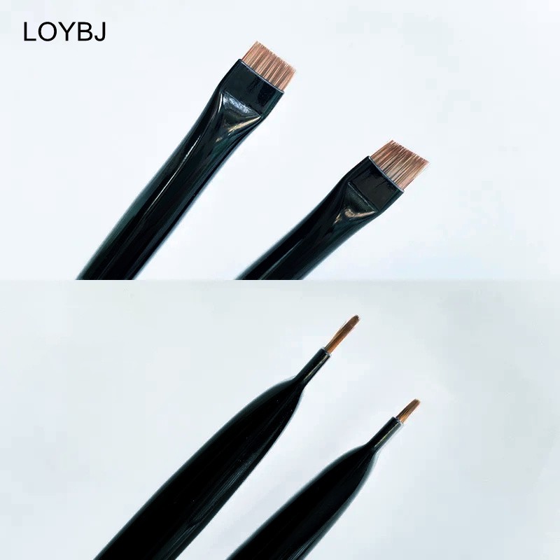 Loebig 1/2pcs Blade Makeup Brushes Thin Angled Eyebrow Flat Brush Fine Eyeliner Brush Professional Liner Eyebrow Beauty Makeup Tools