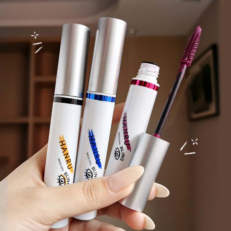 4 Color Thick Mascara Curling Lengthening Eye Lashe Waterproof Long Lasting Blue Pink Brown Quick Dry Mascara Eyes Makeup TSLM1