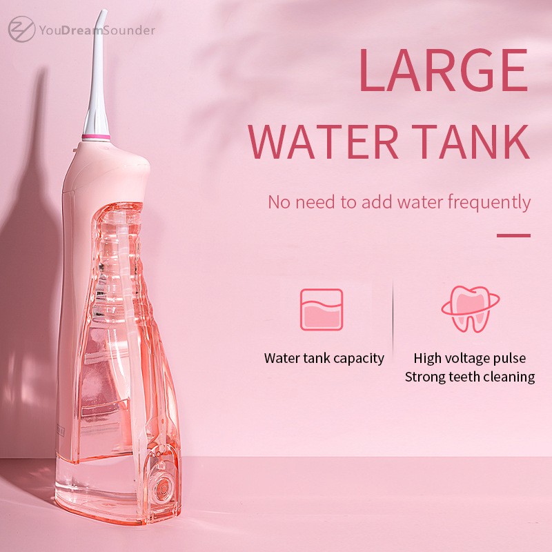 Portable Dental Water Jet IPX7 Oral Irrigator Waterproof Dental Water Thread USB Rechargeable Professional Water Flosser