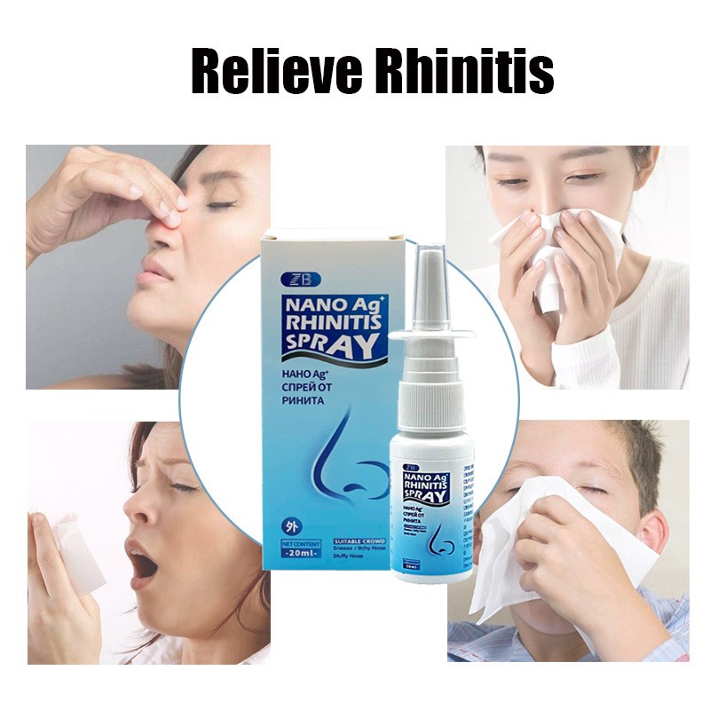 3pcs ZB Newest Powerful Nasal Spray Treatment Chronic Allergic Rhinitis Cure Sinusitis Medical Herb Plaster Nose Care 20ml