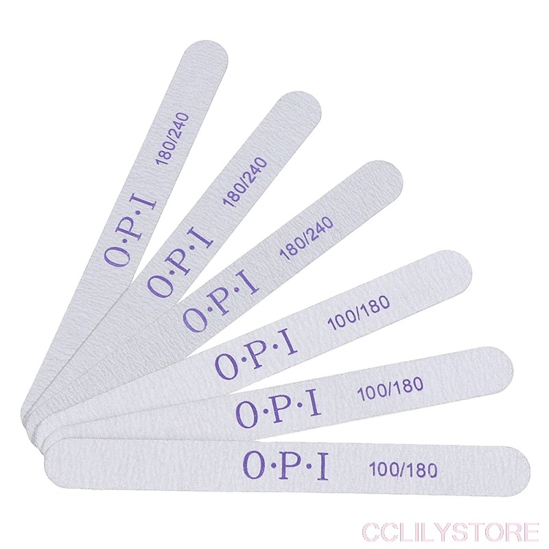 10pcs/5pcs Wood Nail File 100/180 180/240 Professional Double Side Nail Art Sanding Buffer Files