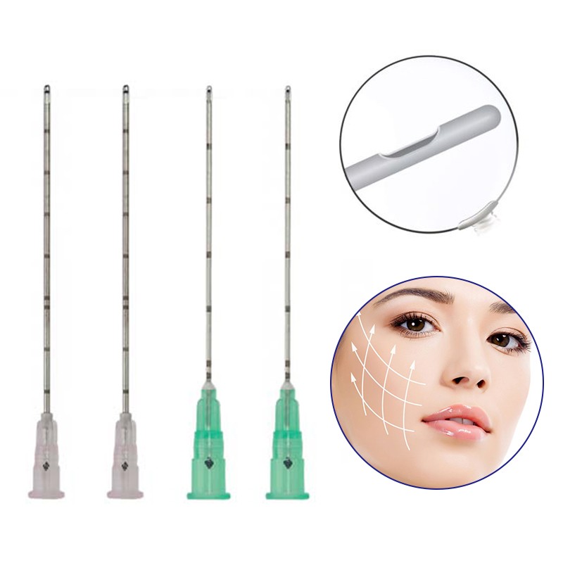 Disposable Micro Blunt Needle Cannula Dermal Fillers 14G 18G 30G Cannula Plain Ends Pointed Endo Blunt Tip Needles 10pcs Per Box