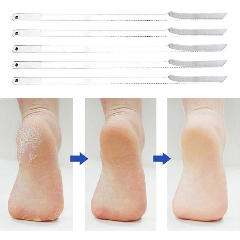 D2TA Pedicure Foot File Callus Cuticle Remover Professional Scraper Plantar Calluses Corn Hard Skin Scraper for Adults