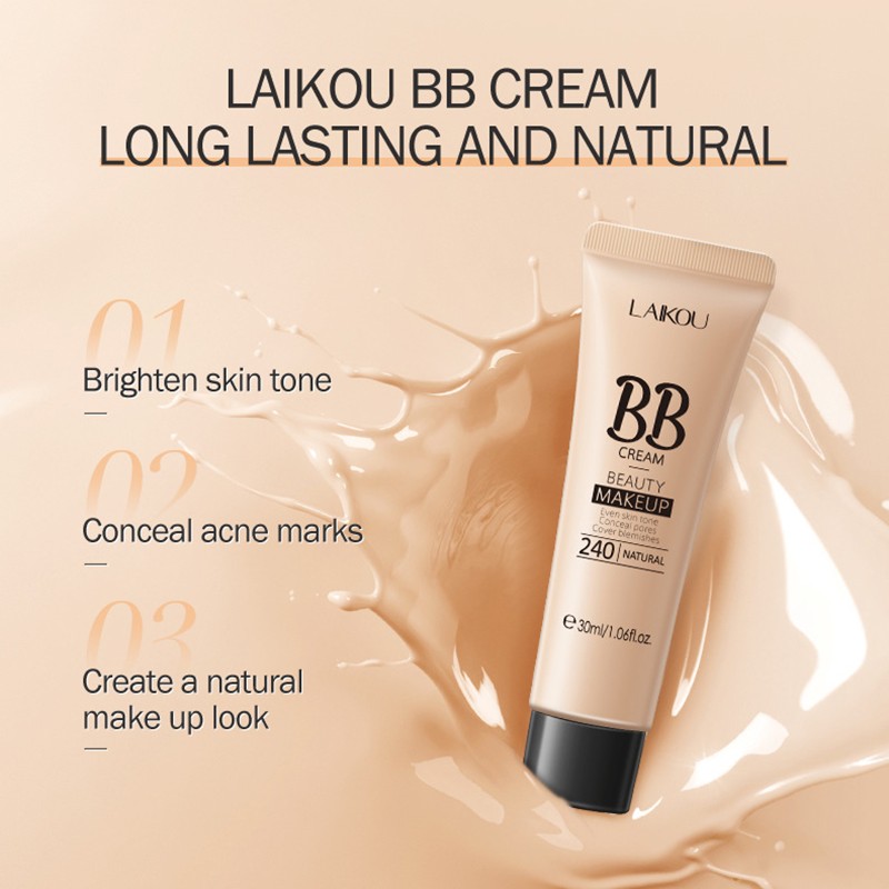 BB Cream 18 Hours Long Lasting Liquid Foundation Waterproof Acne Marks Flawless Natural Base Face Makeup Concealer Concealers