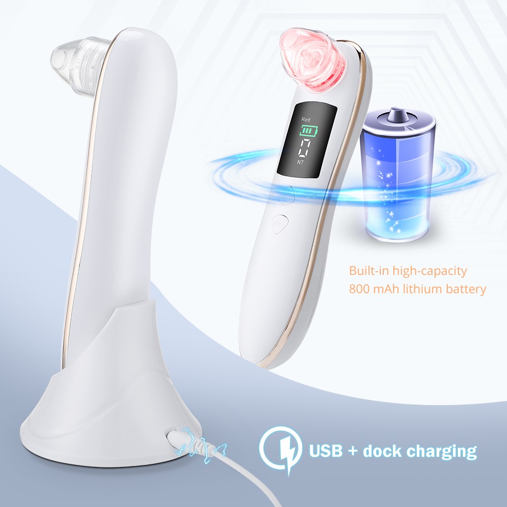 Blackhead Remover Vacuum Acne Pimple Removal With Charging Device Black Spot Electric Suction Facial Pore Cleaning Tool