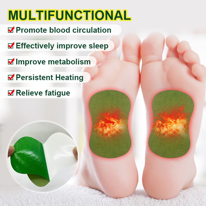 24pcs=2bags Detox Foot Patches Promote Blood Circulation Improve Sleep Wormwood Extract Feet Health Care Sticker Herbal Pad A833