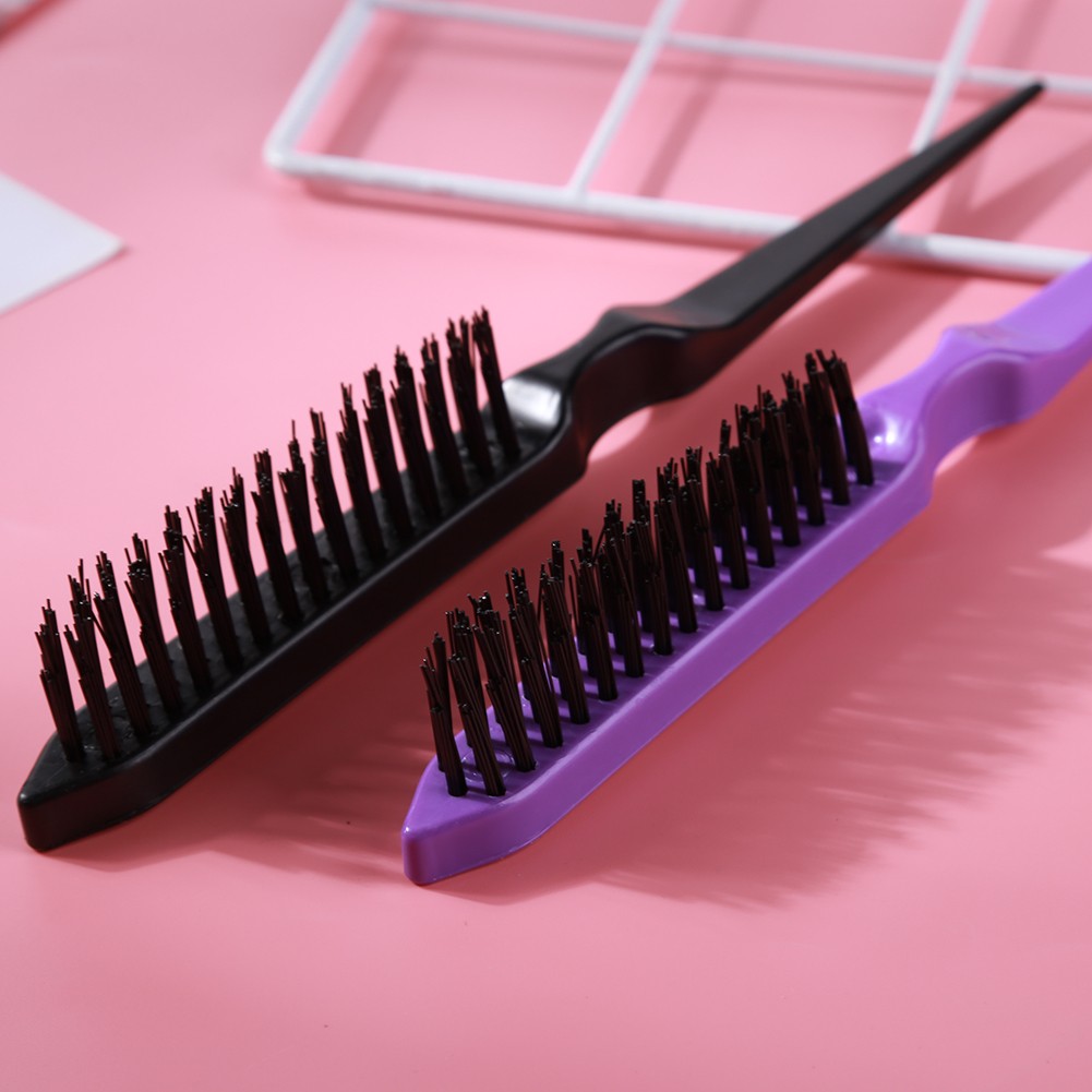 Boar Bristle Comb 1pcs Professional Hair Brushes Comb Teasing Back Combing Fine Line Hair Brush Styling Tools Wholesale