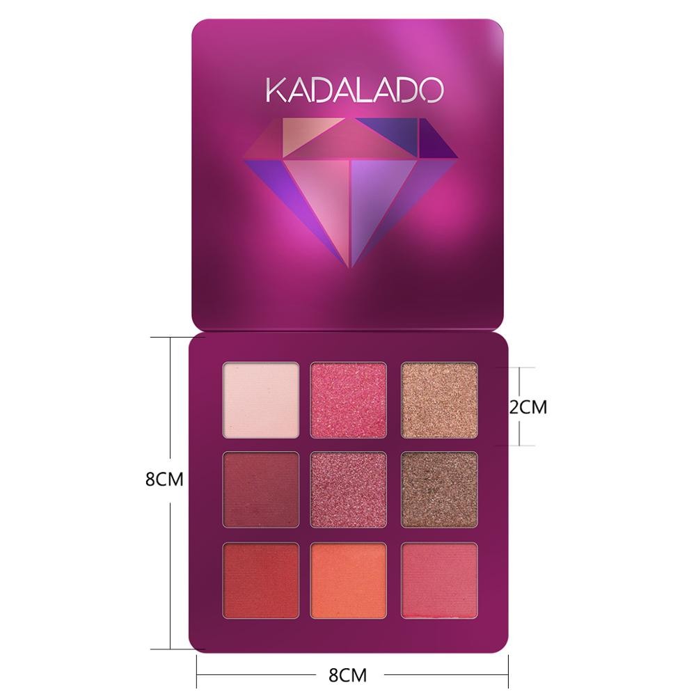 New Charming Glitter Diamond Eyeshadow Palette 9 Colors Make up Palette Matte Shimmer Pigmented Eye Shadow