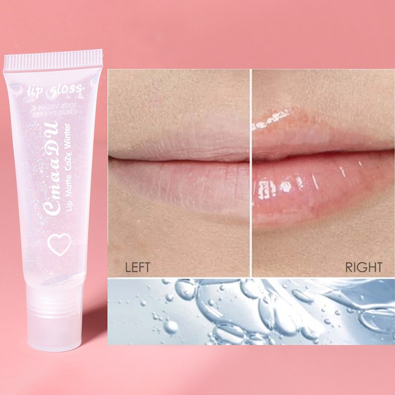 6 colors pure transparent moisturizing moisturizing lip balm lip glaze cosmetics lip gloss makeup beauty health