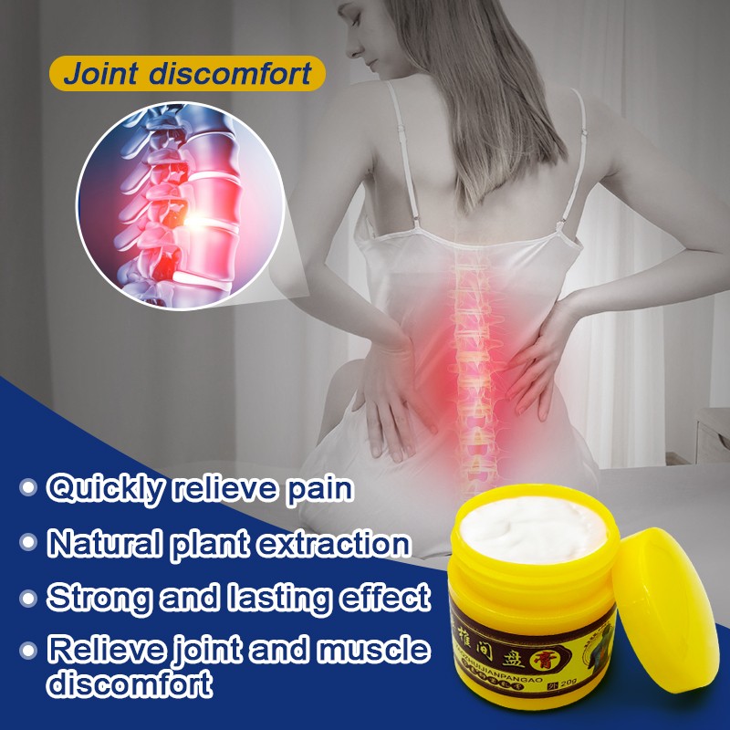 1PC Waist Joint Ointment Anti Arthritis Spine Joint Medical Plaster Back Pain Cream Self Heating Bone Pain Relief Ointment S046