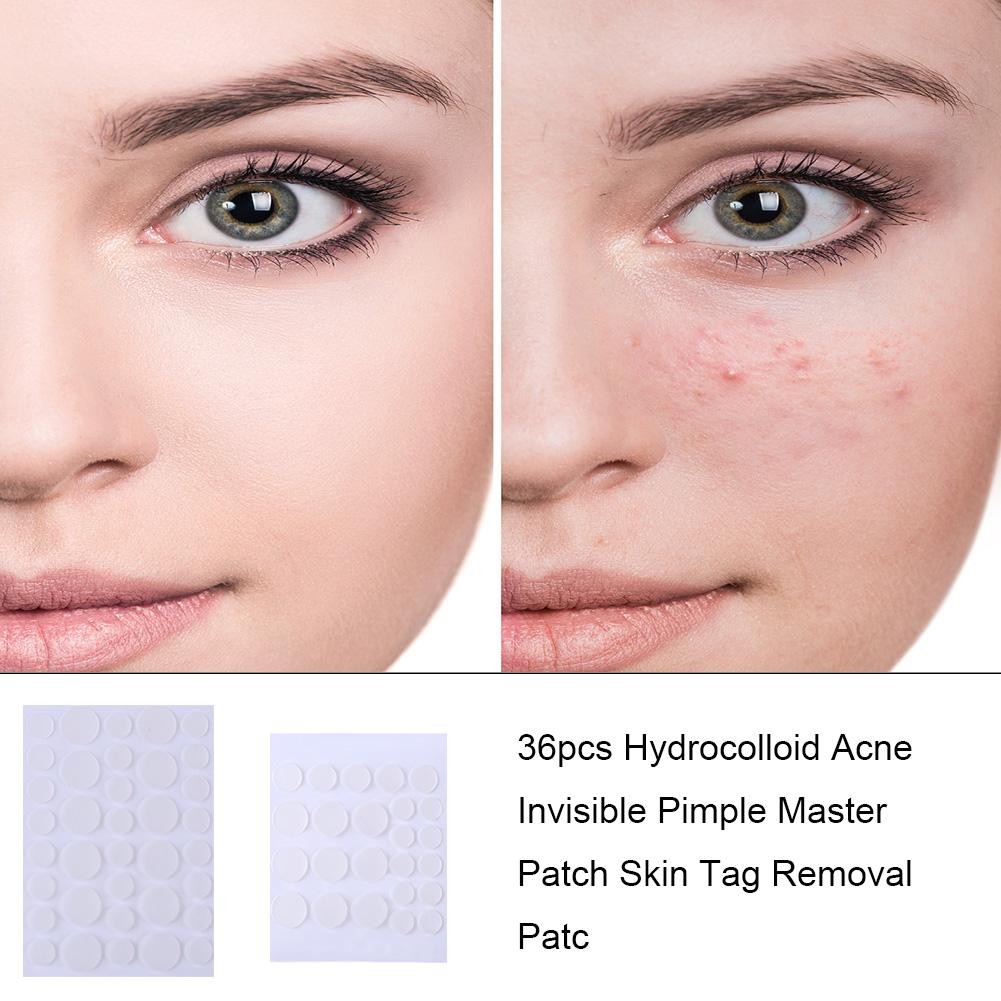 24/36pcs Invisible Hydrocolloid Acne Patch Pimple Blemish Removal Stickers Breathable Pimple Blemish Removal Sticker Face Care