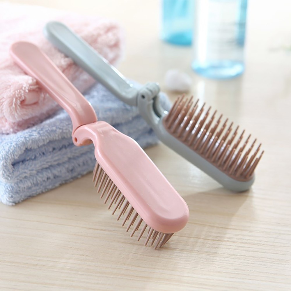 Foldable Hair Comb Portable Detangling Hair Brush Hair Brush Anti-static Head Massager Travel Combs Hair Styling Accessories